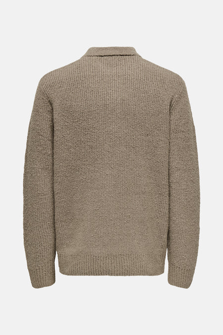 ONSDALE LIFE RLX LS POLO KNIT