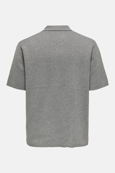 ONSPIN RLX SS SPLIT NECK KNIT