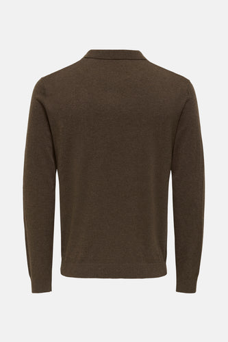 ONSLOUI REG 12 LS MEL POLO KNIT