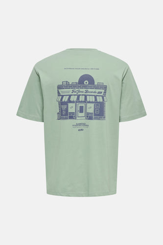 ONSRYLAN RLX RECORD PCH PRINT SS TEE - ONLY & SONS®