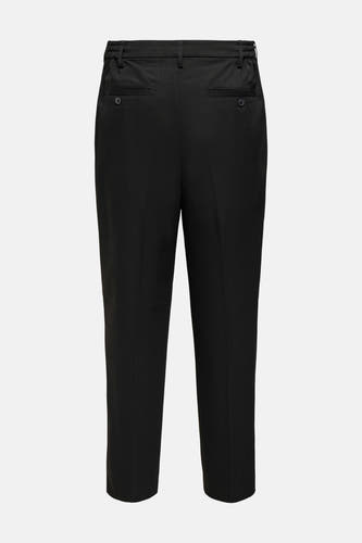 Pantalon noir de ONLY & SONS, avec deux poches arrière à boutons.