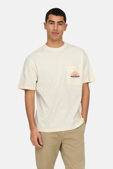 T-shirt à manches courtes - écru