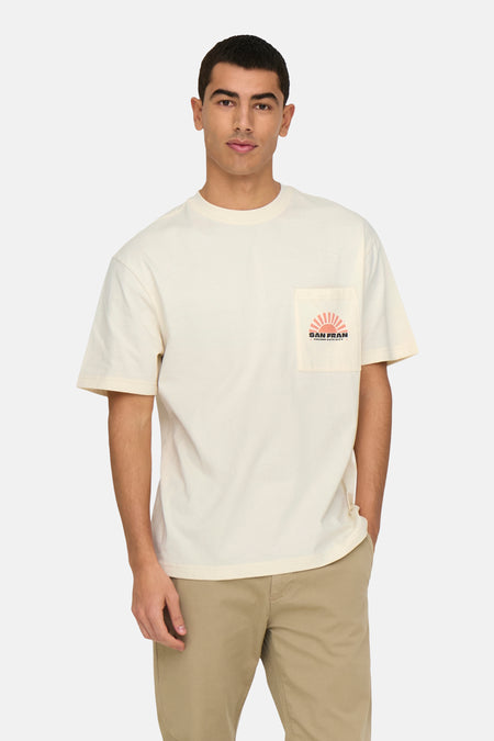 T-shirt à manches courtes - écru