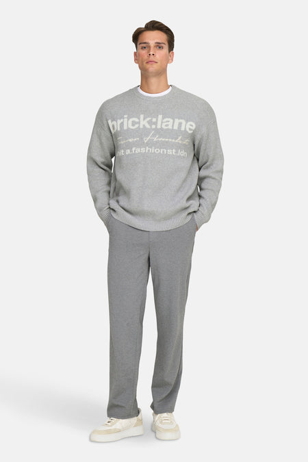 ONSRUNY LIFE RLX LS JAQUARD CREW KNIT