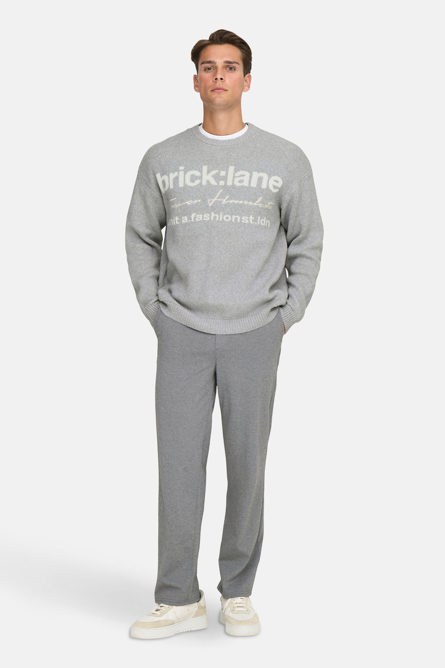 Pull à col rond - gris - ONLY & SONS®