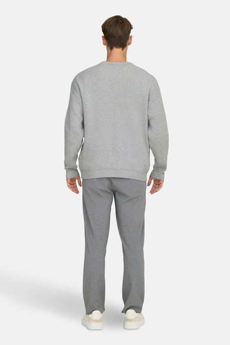 ONSRUNY LIFE RLX LS JAQUARD CREW KNIT