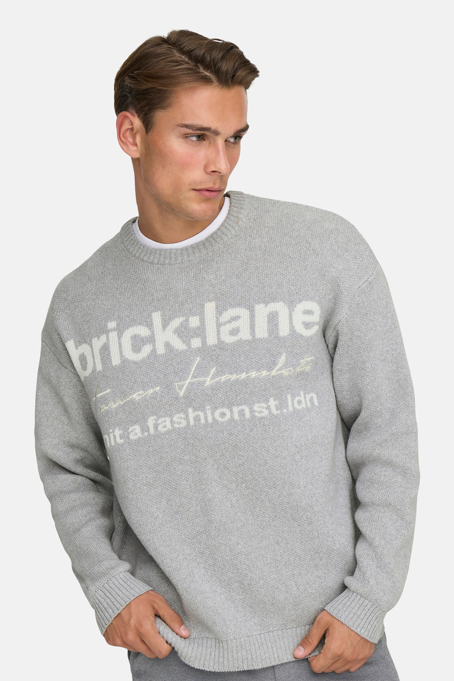 Pull à col rond - gris - ONLY & SONS®