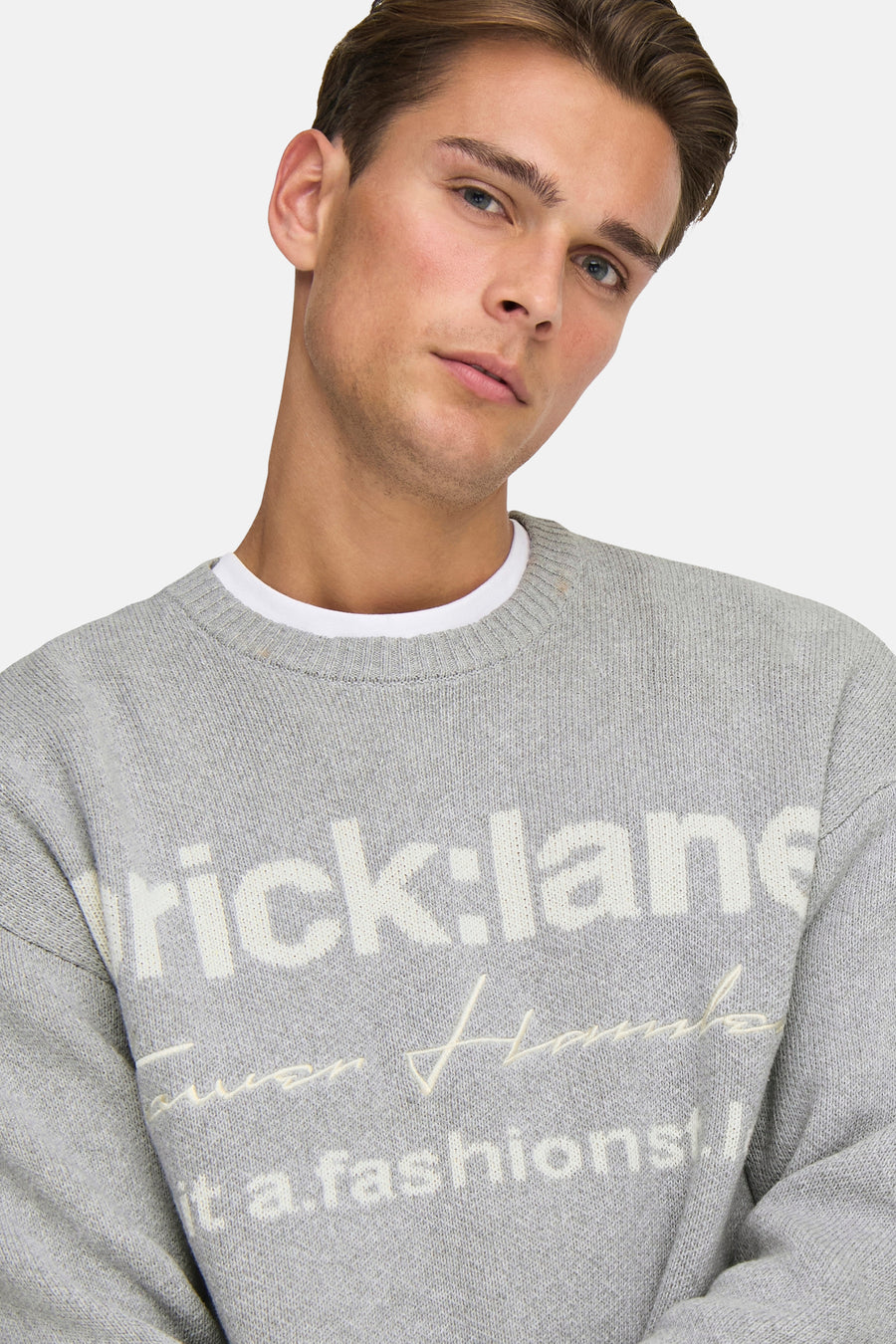 Pull à col rond - gris - ONLY & SONS®