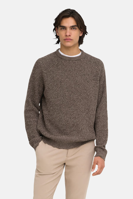 Pull col O brun - ONLY & SONS®