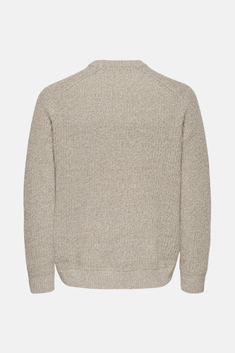 Pull à col rond - beige - ONLY & SONS®