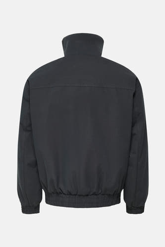 Grijze korte jas van ONLY & SONS®, met een hoge kraag en elastische tailleband.