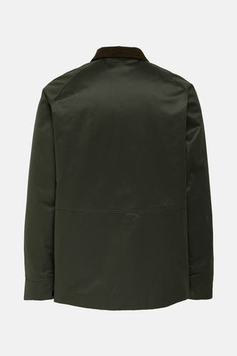 Manteau long vert de ONLY & SONS, avec un col marron.
