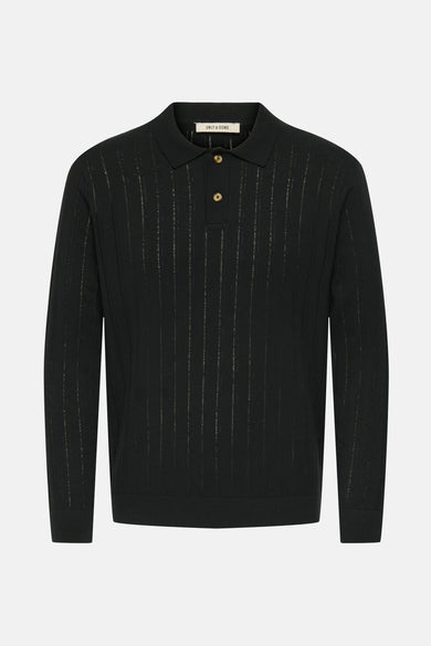 ONSKENT LIFE REG 12 LS POLO KNIT
