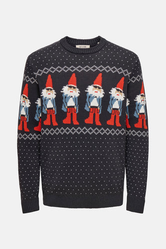 Pull à col rond - bleu - ONLY & SONS®