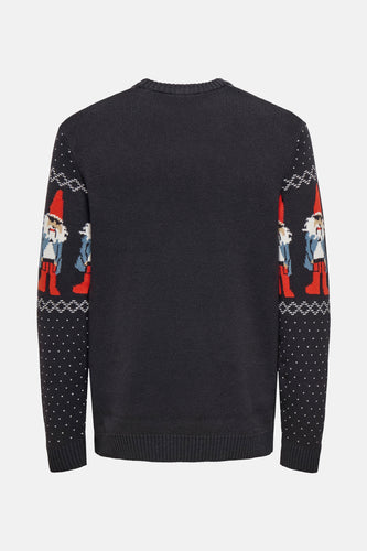 Pull à col rond - bleu - ONLY & SONS®