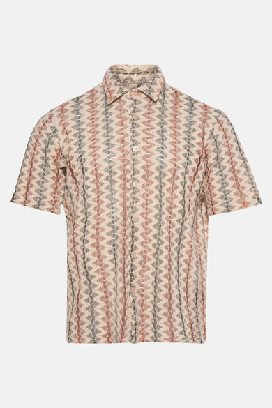 ONSCALLUM CROCHET SS RESORT AOP SHIRT
