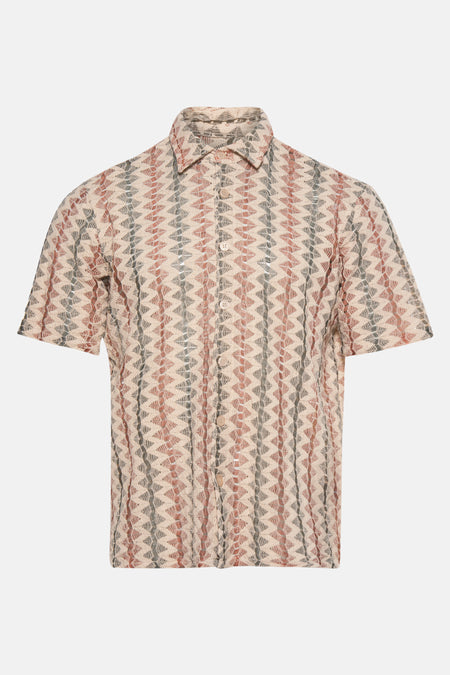 ONSCALLUM CROCHET SS RESORT AOP SHIRT