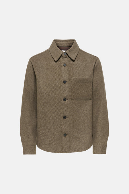 Chemise (manches longues) brun - FRML