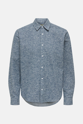 Chemise à manches longues - bleu - ONLY & SONS®