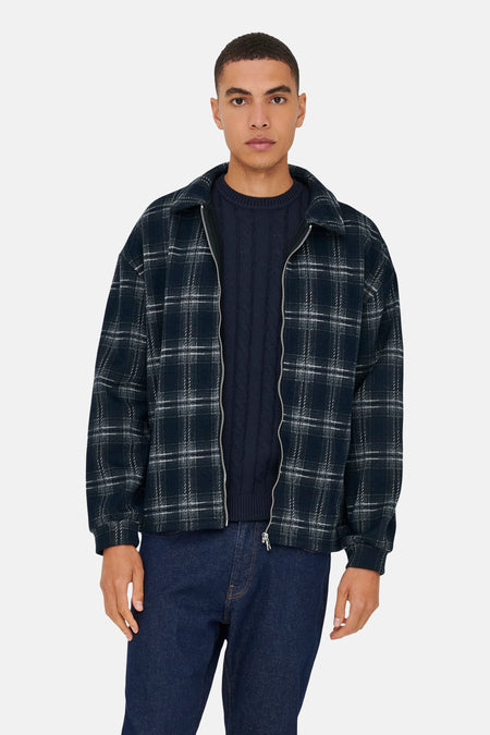 ONSHENDON LOOSE LS ZIP OVERSHIRT SWEAT