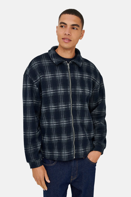 ONSHENDON LOOSE LS ZIP OVERSHIRT SWEAT
