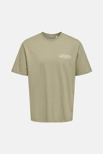 T-shirt à manches courtes ONLY & SONS, avec imprimé sur la poitrine.
