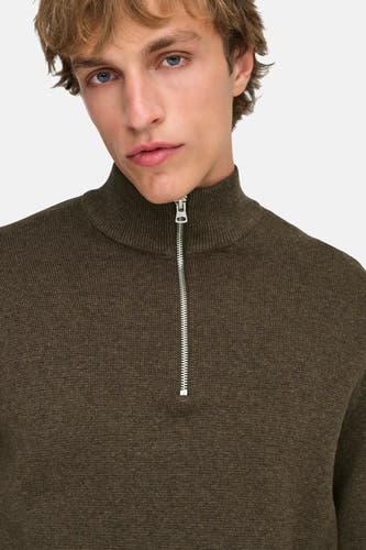 Pull col roulé brun - ONLY & SONS®