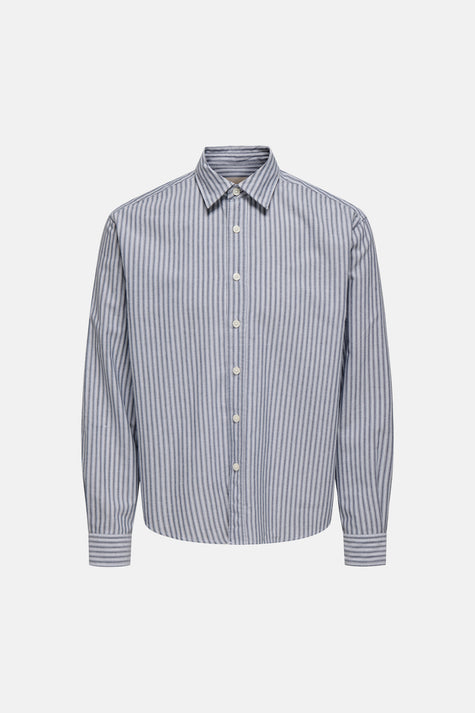 Chemise à manches longues - bleu