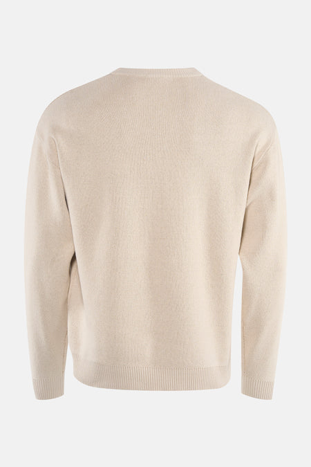 Pull à col rond - écru