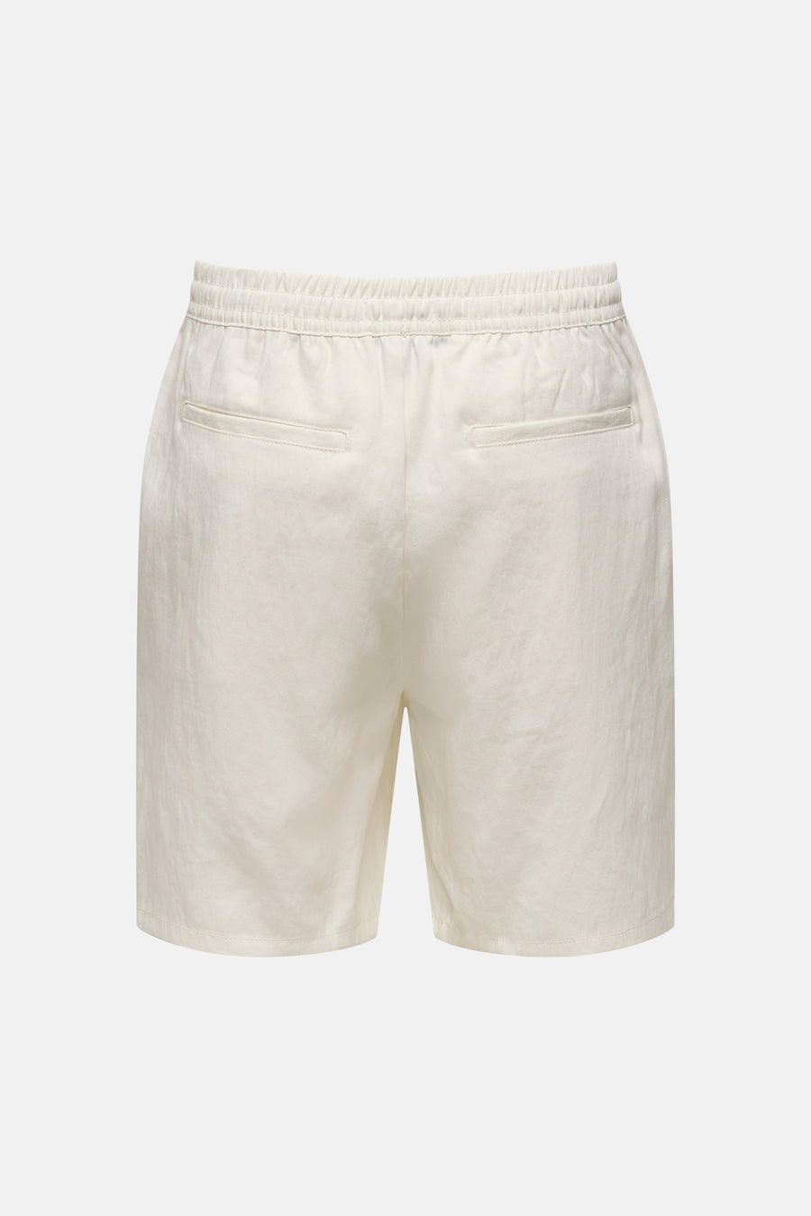 Short écru de ONLY & SONS, avec poches arrière et taille élastique.