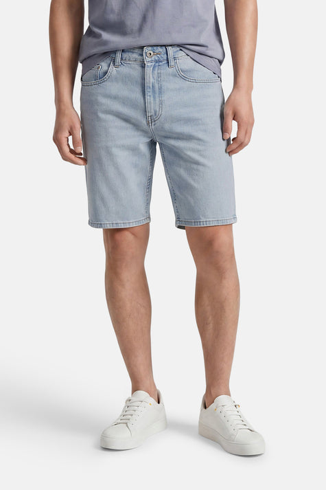 Short - light blue denim