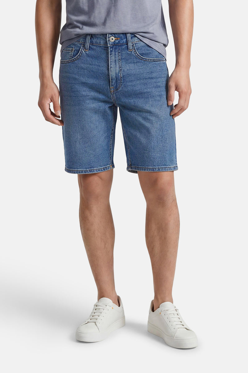 Short - mid blue denim