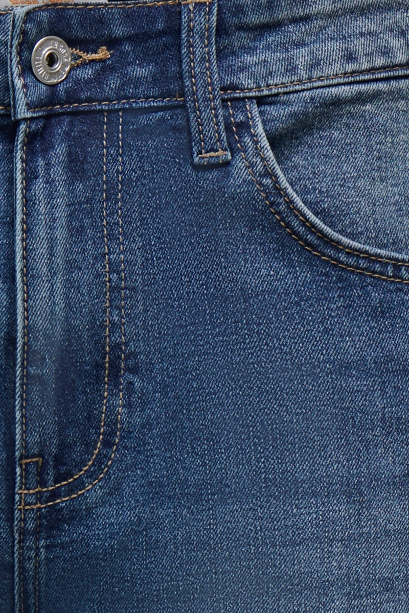 Short - mid blue denim