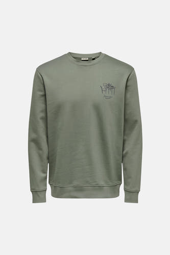 Sweatshirt met lange mouwen van ONLY & SONS met een grafische print van een picknicktafel.