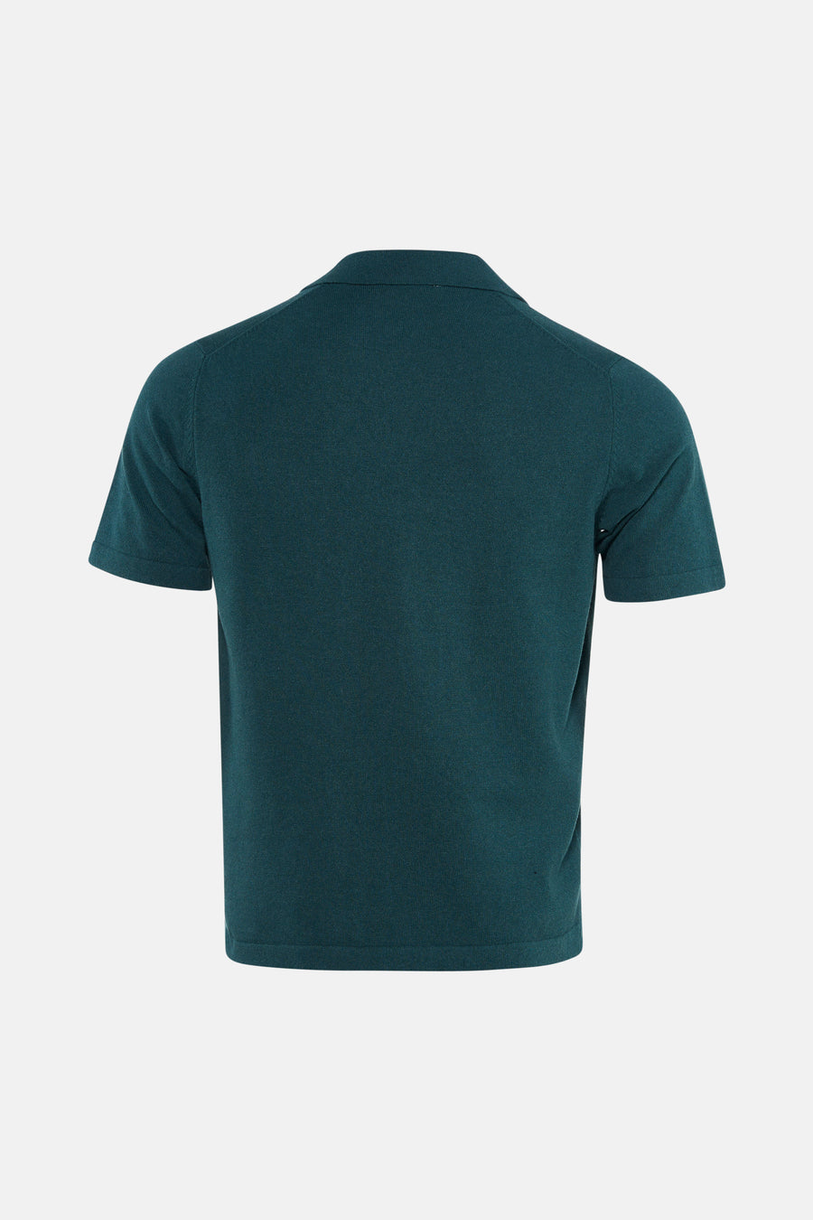 Groene polo met korte mouwen van ONLY & SONS®, achterzijde, ribbeltextuur, strakke pasvorm