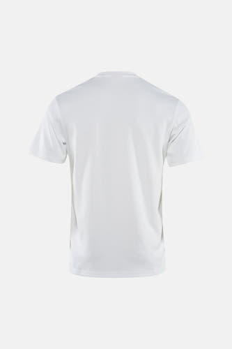 T-shirt blanc à manches courtes ONLY & SONS®, tissu uni avec col rond.