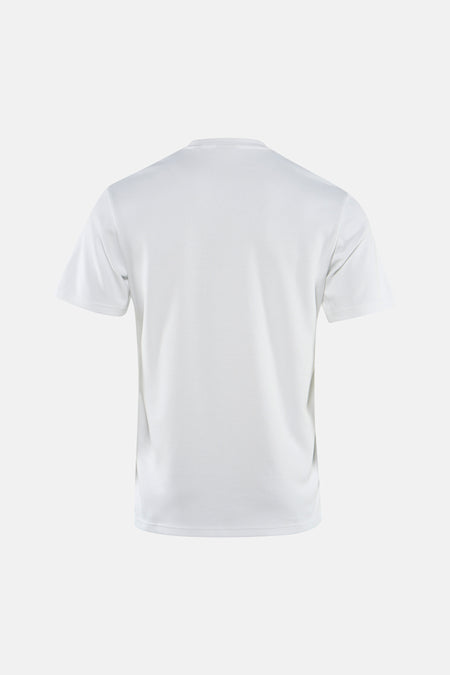 T-shirt blanc à manches courtes ONLY & SONS®, tissu uni avec col rond.
