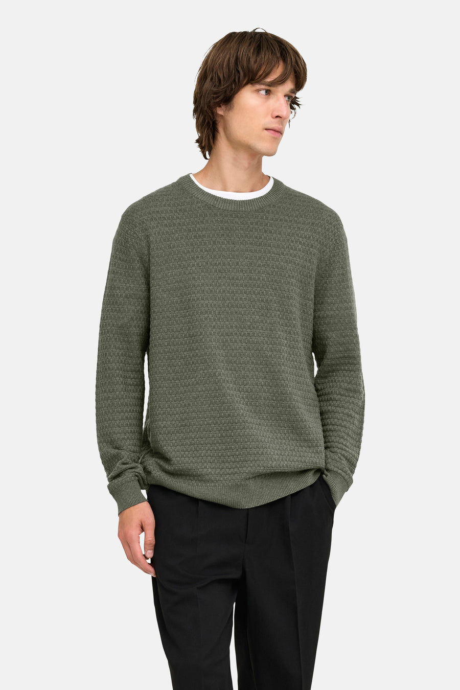 Pull col O vert - ONLY & SONS®