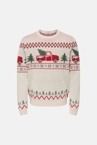 Pull col O Écru - ONLY & SONS®