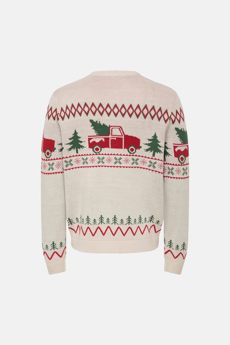 Pull col O Écru - ONLY & SONS®