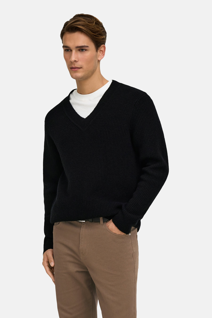 Pull col V noir - FRML