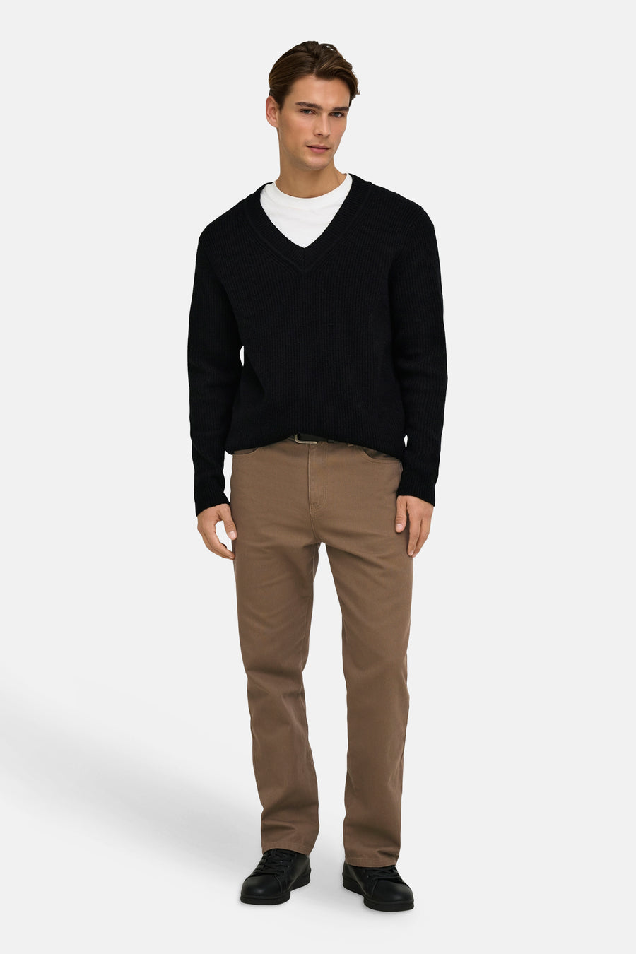 Pull col V noir - FRML