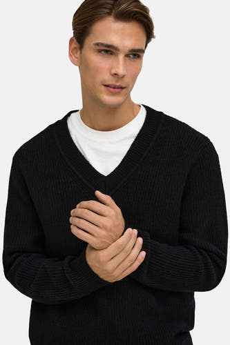 Pull col V noir - FRML
