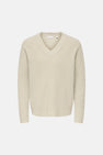 Pull col V Écru - FRML