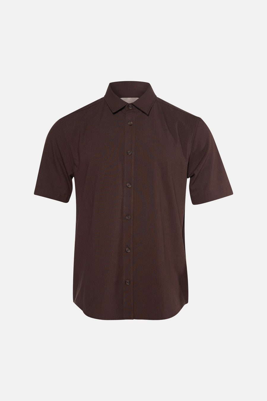 Chemise à manches courtes - brun