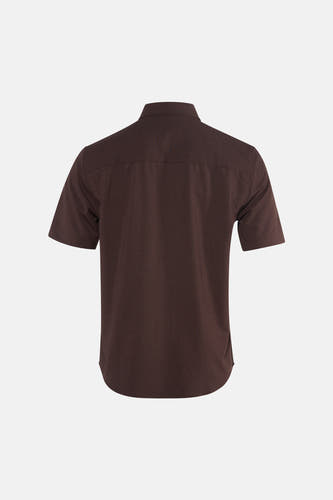 Chemise à manches courtes - brun