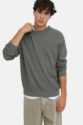 Pull col O gris - ONLY & SONS®