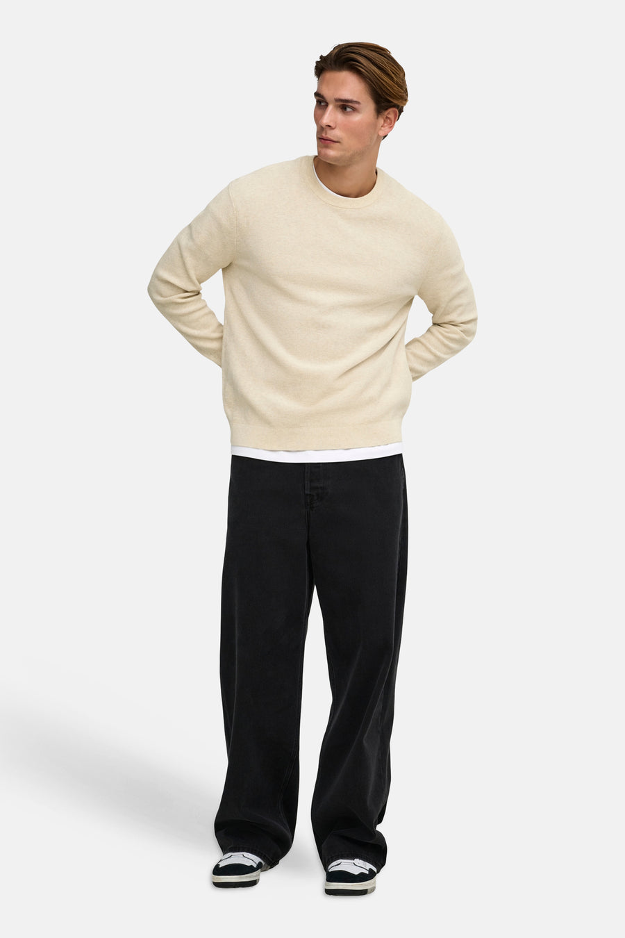 Pull col O Écru - ONLY & SONS®