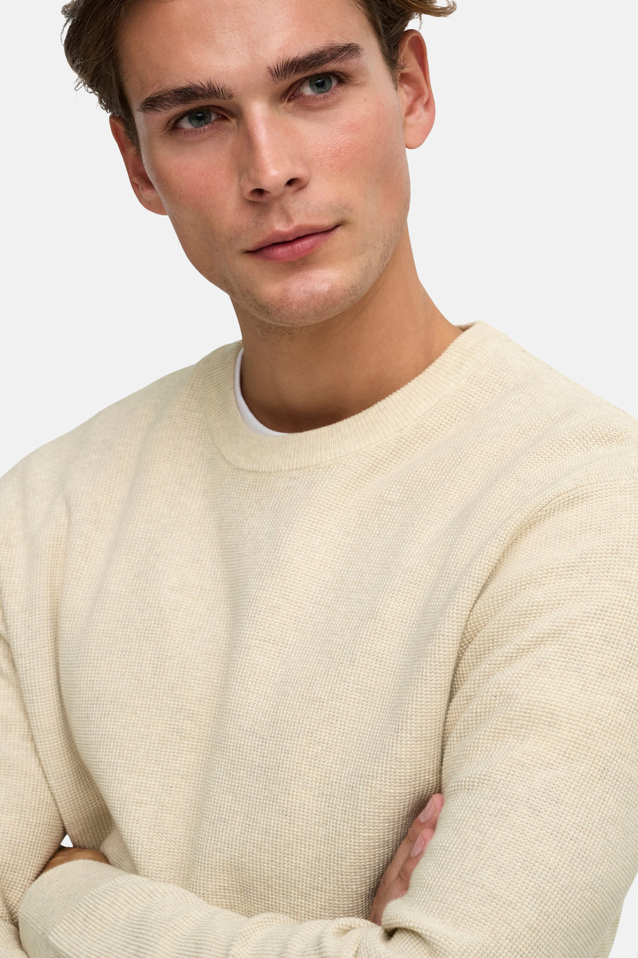 Pull col O Écru - ONLY & SONS®