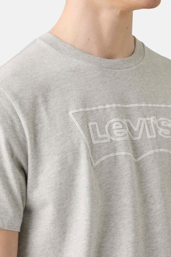 Grijs T-shirt met Levi's logo.
